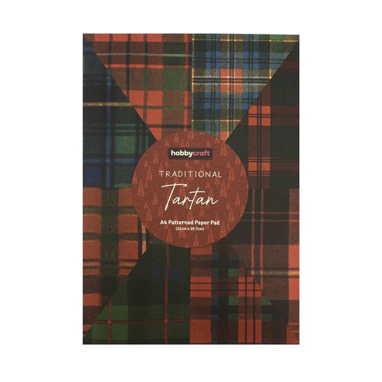 Christmas Tartan A4 Paper Pad 24 Sheets image number 5