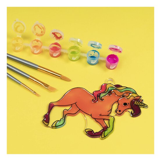 Unicorn Plastic Suncatcher image number 1