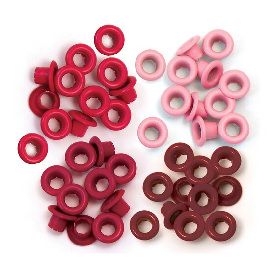 We R Makers Red Standard Eyelets 60 Pack image number 1