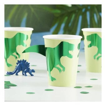 Ginger Ray Roarsome Dinosaur Paper Cups 8 Pack