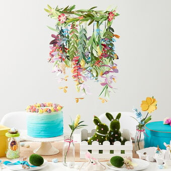 How to Make a Floral Paper Chandelier