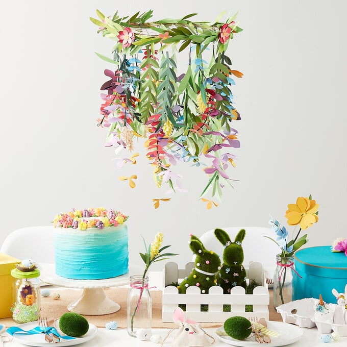 How to Make a Floral Paper Chandelier image number 1