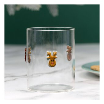 Reindeer Drinking Glass