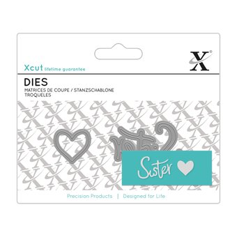 Xcut Sister Mini Die Set 2 Pieces