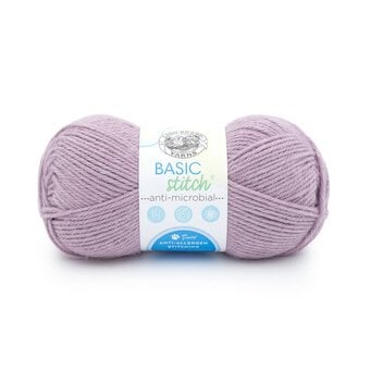 Lion Brand Lilac Basic Stitch Anti-Microbial Yarn 100g