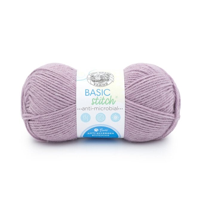 Lion Brand Lilac Basic Stitch Anti-Microbial Yarn 100g image number 1