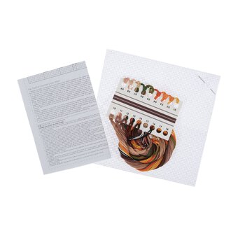 Trimits Capybara Mini Cross Stitch Kit 13cm x 13cm