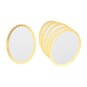 Gold Foil Oval Cards 5 x 7 Inches 6 Pack image number 1