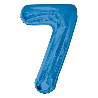 Extra Large Blue Foil 7 Balloon