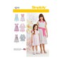 Simplicity Girls&rsquo; Dress Sewing Pattern 1211 (3-14) image number 1