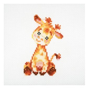 Trimits Giraffe Mini Cross Stitch Kit 13cm x 13cm