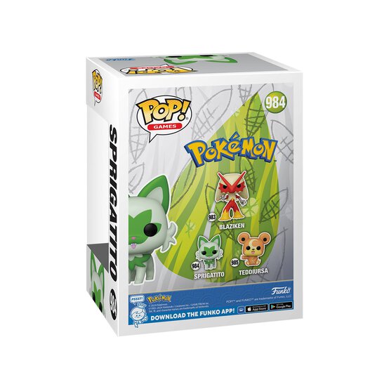 Funko POP Animation: Pok&eacute;mon Sprigatito Figure image number 3