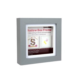 Grey Shadow Box Frame 10cm x 10cm