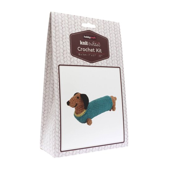 Sausage Dog Crochet Kit  image number 1