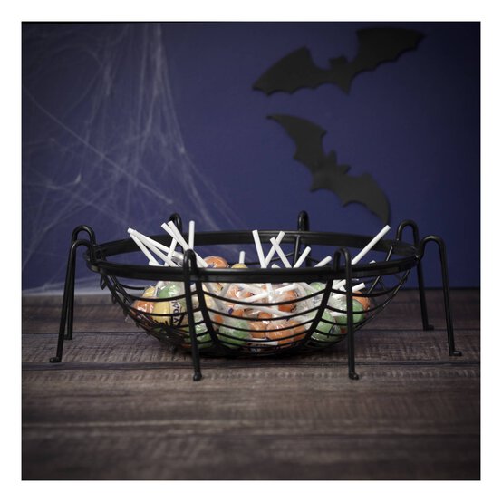 Black Spider Web Basket 30cm image number 2