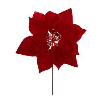 Red Floral Pick 24cm
