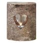 Ginger Ray Wooden Heart Tea Light Holder 9cm image number 1