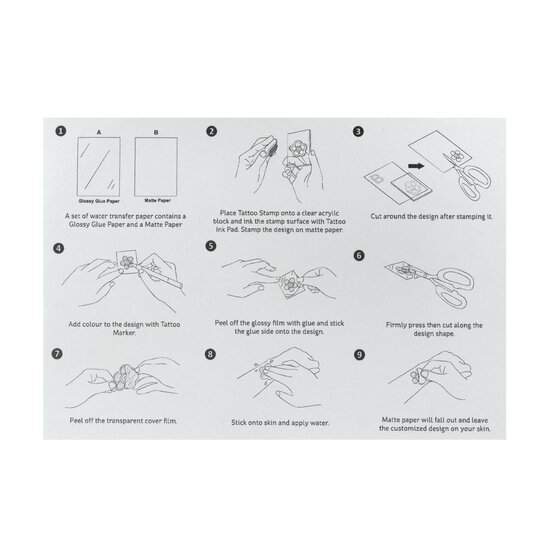 Tattoo Transfer Paper 15cm x 10cm 2 Pack image number 4