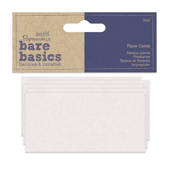 Papermania White Place Cards 30 Pack image number 1