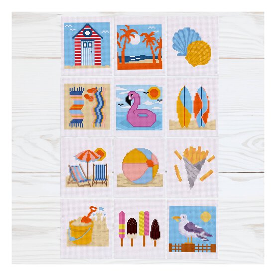 Beach Hut Mini Cross Stitch Kit 12 Pack image number 2