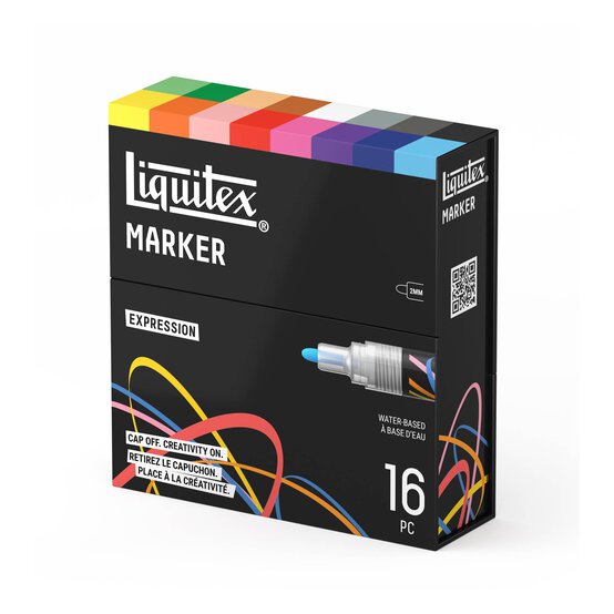 Liquitex Expression Markers 2mm 16 Pack image number 1