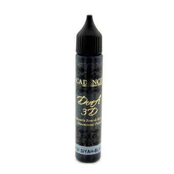 Cadence Black Dora 3D Dimensional Paint 25ml