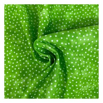 Limeade Spotty Cotton Textured Blender Fabric by the Metre