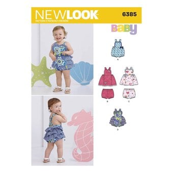 New Look Babies' Dress and Romper Sewing Pattern 6385