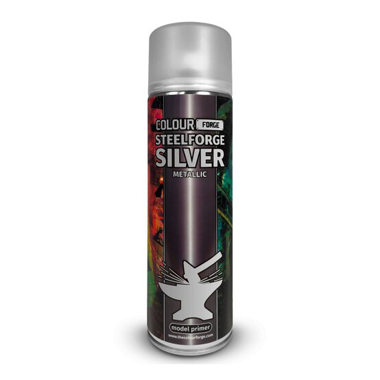 Colour Forge Steelforge Silver Spray Primer 500ml  image number 1