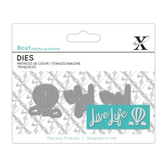 Xcut Live Life Mini Die Set 3 Pieces