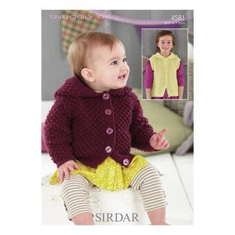 Sirdar Snuggly DK Hooded Jacket and Waistcoat Digital Pattern 4581
