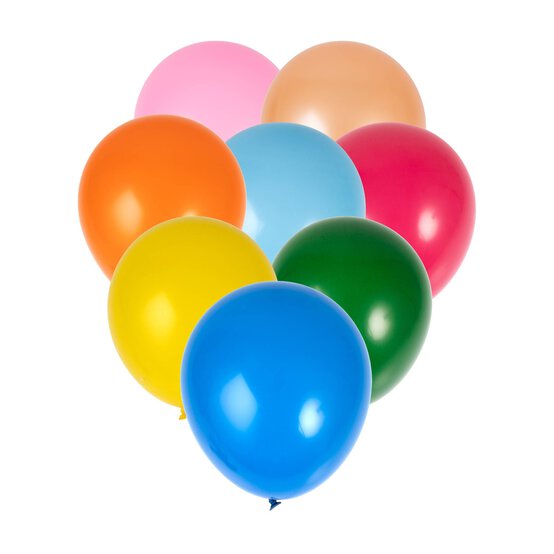 Bright Latex Balloons 8 Pack image number 1
