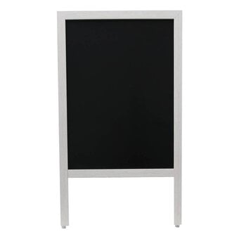 White-Washed Wooden Blackboard 76cm