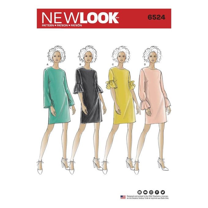 New Look Women's Dress Sewing Pattern 6524 image number 1