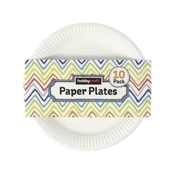 White Paper Plates 10 Pack