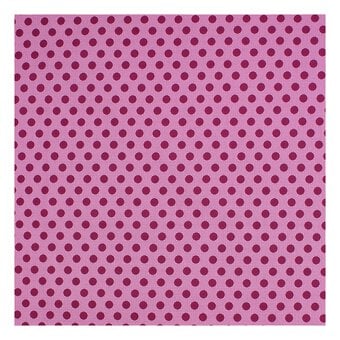 Maroon Medium Dot Cotton Fabric by the Metre image number 2