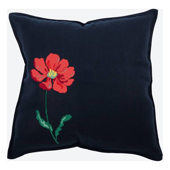 FREE PATTERN DMC Scarlet Peony Cross Stitch 0215 image number 2