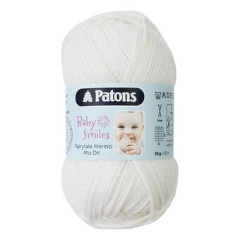 Patons White Fairytale Merino Mix DK Yarn 50g