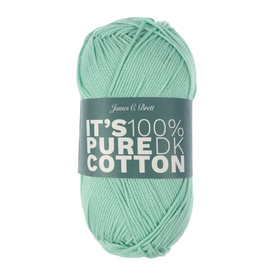 James C Brett Soft Green It’s Pure Cotton Yarn 100g  image number 1