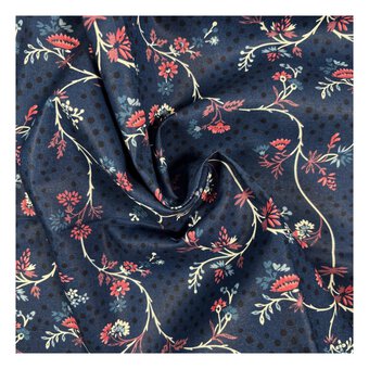 V&A Regency Threads Wildflowers Cotton Fabric by the Metre