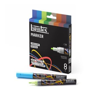 Liquitex Landscape Markers 2mm 8 Pack 