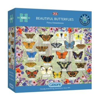 Gibsons Beautiful Butterflies Jigsaw Puzzle 1000 Pieces
