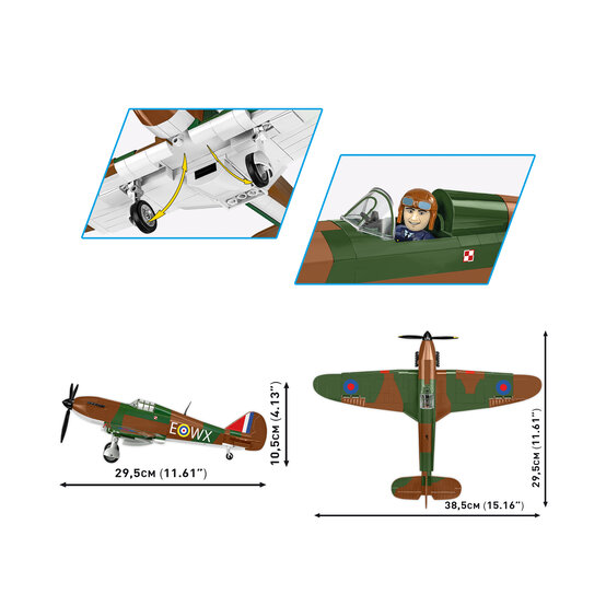 COBI Hawker Hurricane No.302 Set 1:32 image number 3