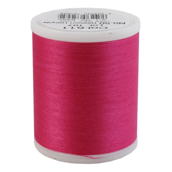 Madeira Bubblegum Pink Cotona 50 Quilting Thread 1000m (611) image number 1