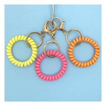 Spiral Wrist Coil Keyrings 3 Pack 