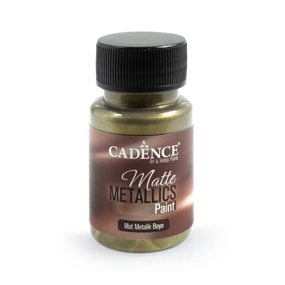 Cadence Green Gold Matte Metallic Paint 50ml image number 1