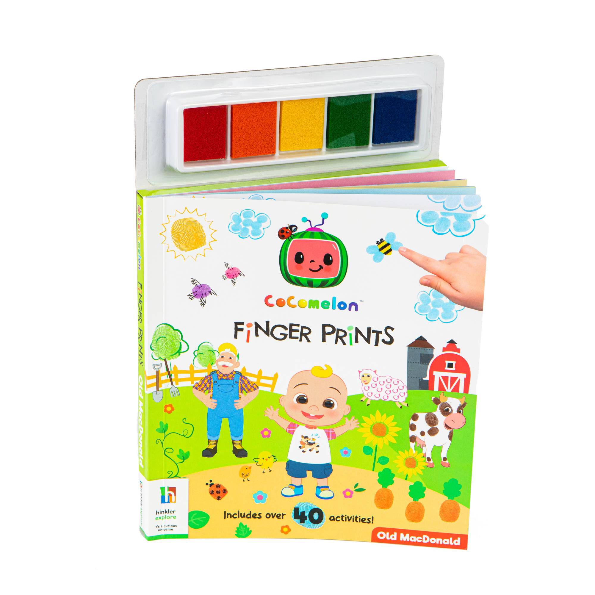 Old MacDonald Finger Print Art Activity Book Hobbycraft