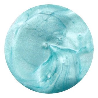 Metallic Pale Blue Ready Mixed Shimmer Paint 300ml image number 2