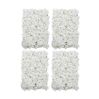 White Flower Wall 4 Pack Bundle