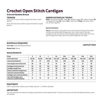 Knitcraft Crochet Vest and Cardigan Digital Pattern 0333 image number 5